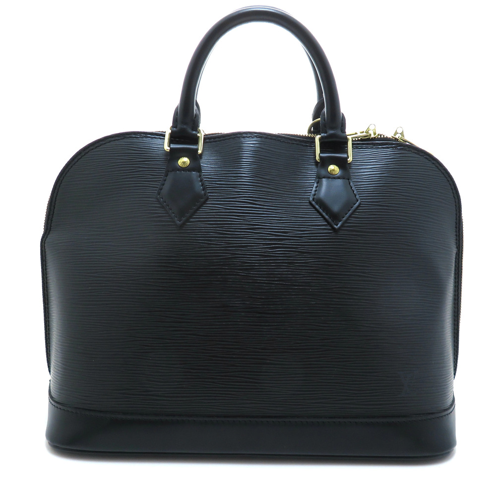 LOUIS VUITTON Alma Epi Noir Black Handbag
